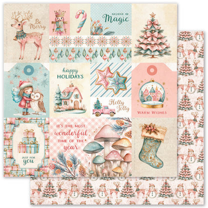 Collection de papiers de Noël « Conte de fées » 15x15 cm 35181