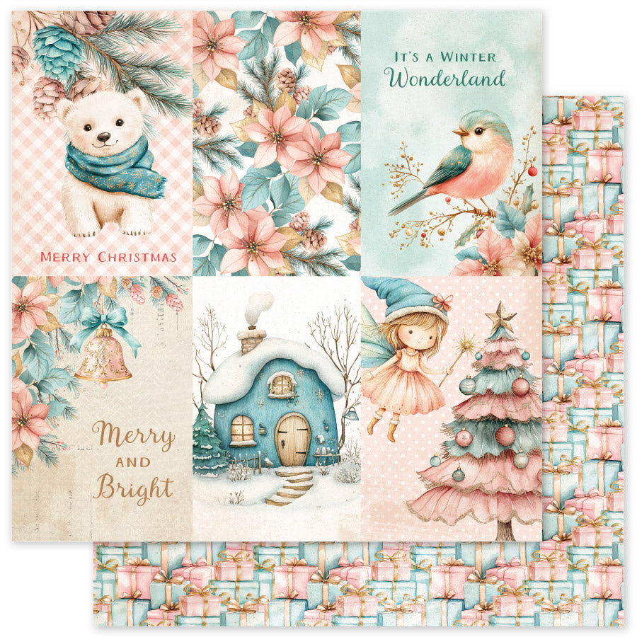 Collection de papiers de Noël « Conte de fées » 15x15 cm 35181
