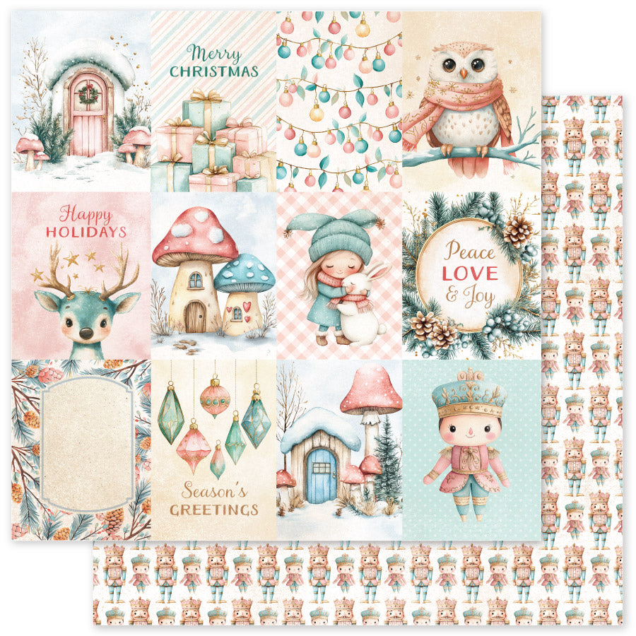 Collection de papiers de Noël « Conte de fées » 15x15 cm 35181