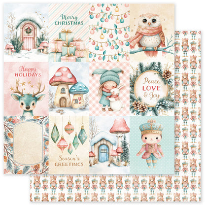 Collection de papiers de Noël « Conte de fées » 15x15 cm 35181