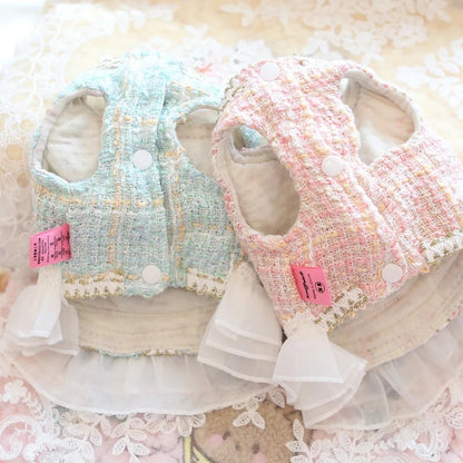 Coco Chewnel Dog Dress | Tweed Tutu Dog Dress