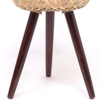 Jardinière Flar en bambou sur pied en bois