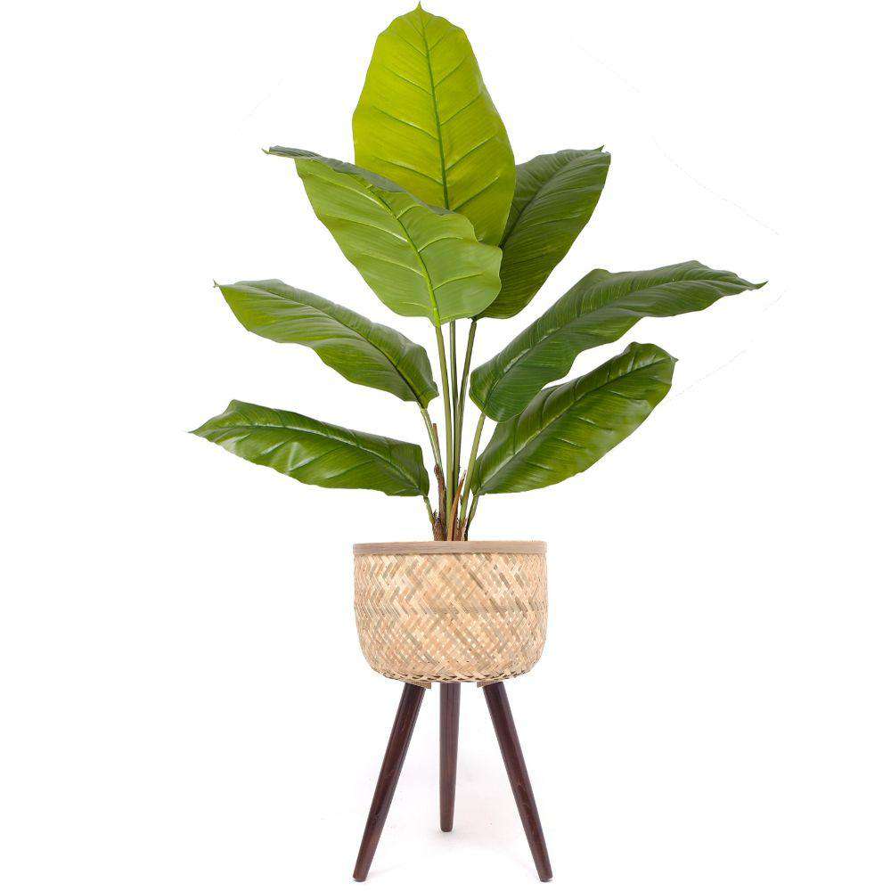 Jardinière Flar en bambou sur pied en bois