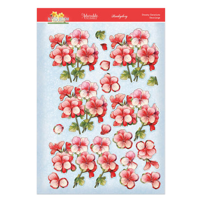 En Pleine Floraison - Kit de Décoration Grand Format Délices Floraux - Géraniums Rêveurs