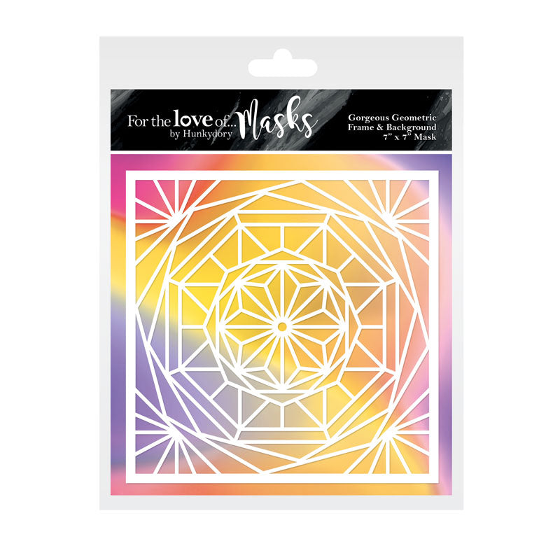 Pour l'amour des masques - Magnifique cadre et arrière-plan géométriques