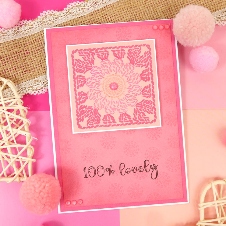 Pour l'amour des timbres - Carré de grand-mère floral
