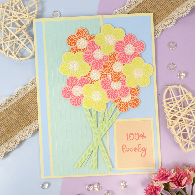 Pour l'amour des timbres - Carré de grand-mère floral