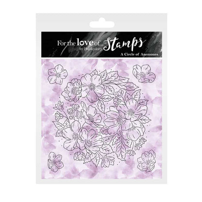 For the Love of Stamps - A Circle of Anemones