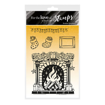 Pour l'amour des timbres - Cheminée festive