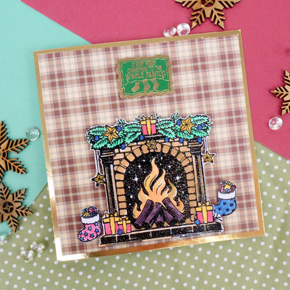 Pour l'amour des timbres - Cheminée festive