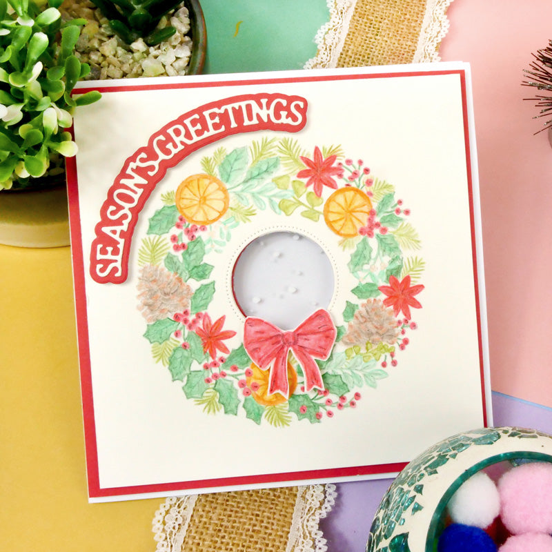 Pour l'amour des timbres - Un cercle de feuillage festif