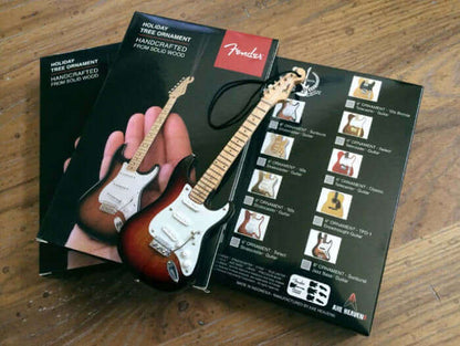 FENDER Gold Stratocaster Guitar Ornament - 6"