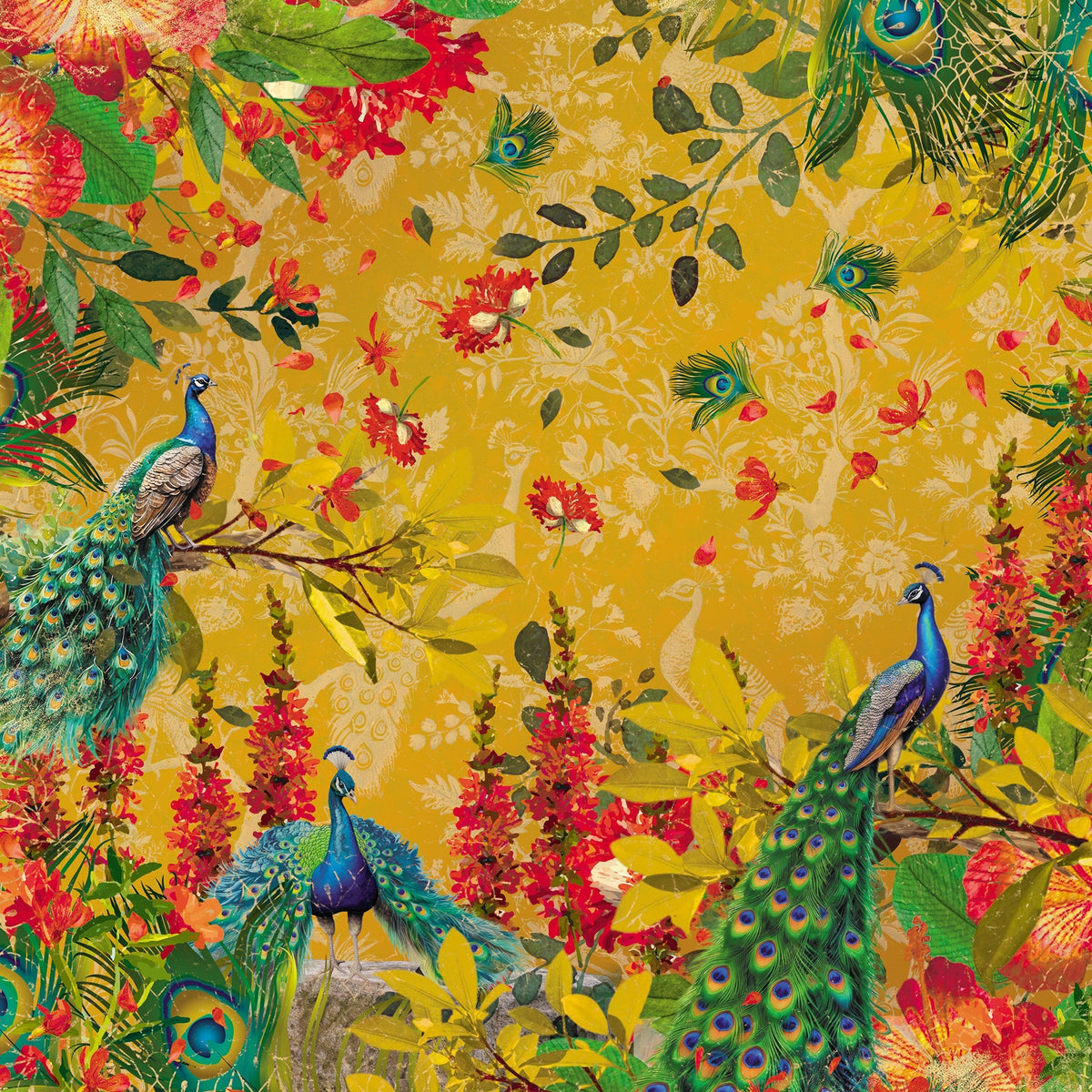 Bloc de papier Plumes Graciles 15x15cm