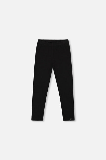 Ribbed Leggings Black