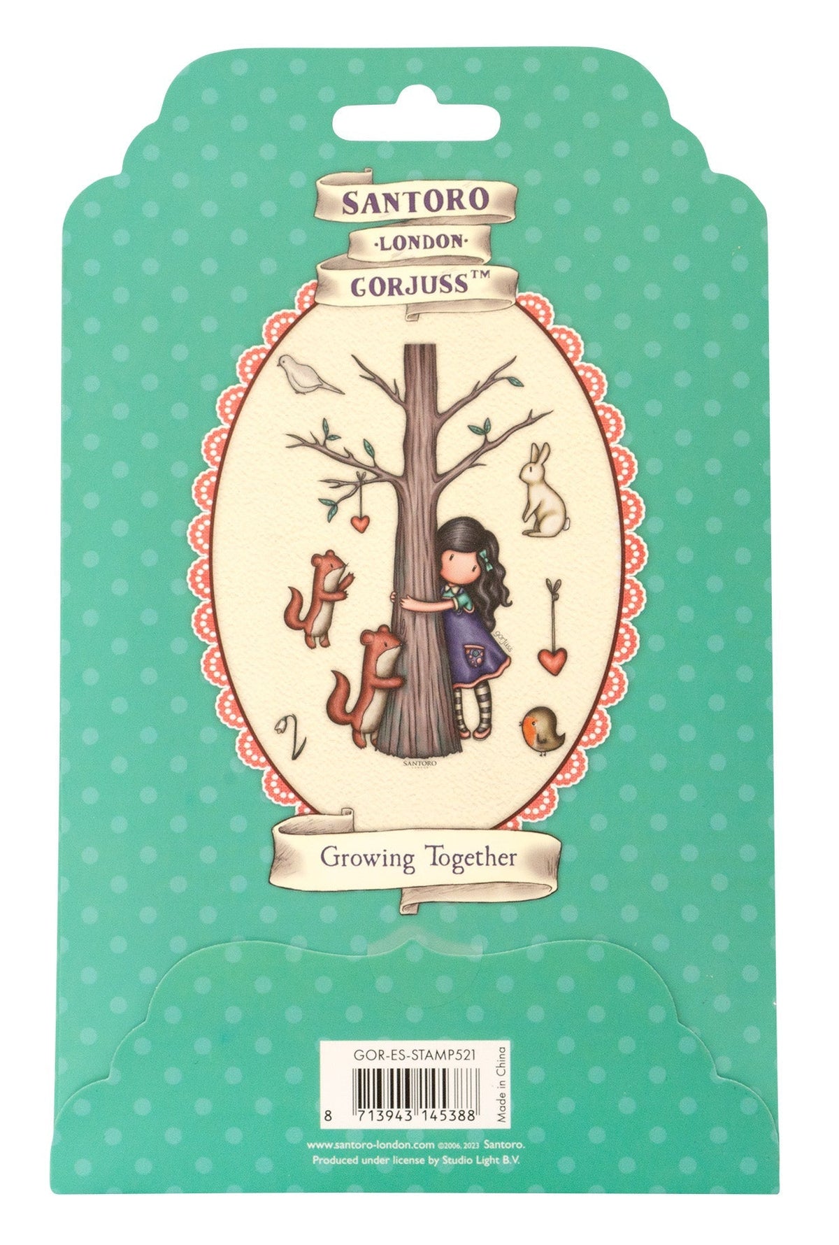 Tampon en caoutchouc SAN Growing Together Gorjuss Essentials 120x170x5mm 7 pièces réf. 521