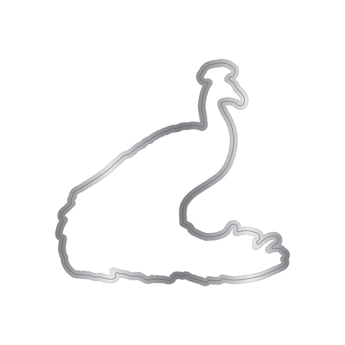 Tampon et poinçon Plumes élégantes - Fier paon