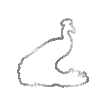 Tampon et poinçon Plumes élégantes - Fier paon