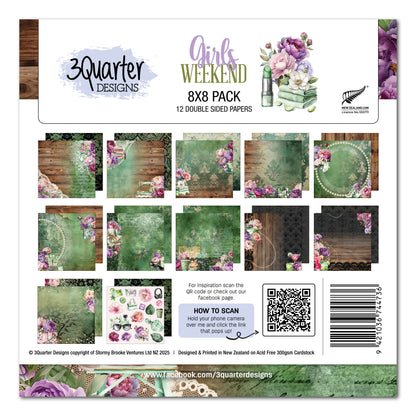 3Quarter Designs Girls Weekend  8x8 Paper Pack