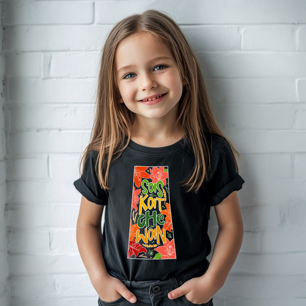 T-shirt jeunesse et enfant en bas âge de la Saskatchewan « Grow Where You Are Planted »