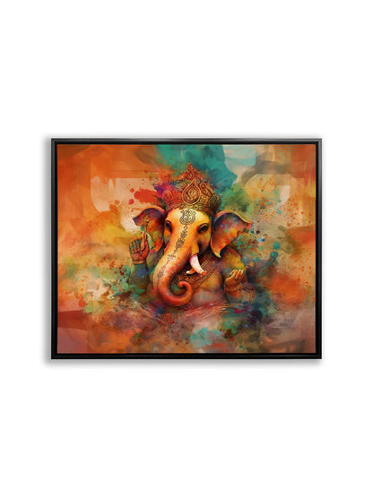 Wall Art-Ganesh Canvas-Indian Art-Spiritual Wall Decor