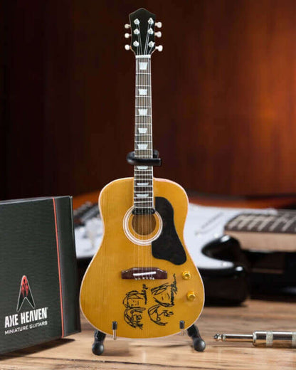 John Lennon “Give Peace a Chance” Miniature Acoustic Guitar Replica