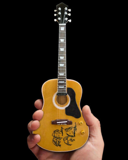 John Lennon “Give Peace a Chance” Miniature Acoustic Guitar Replica