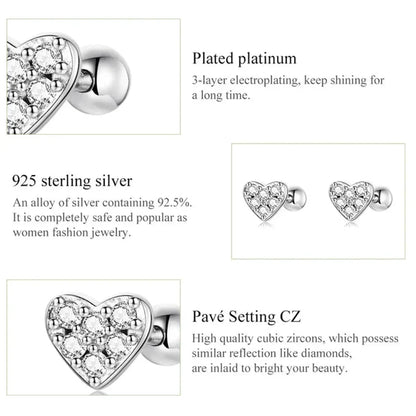 Boucles d'oreilles clous étoiles et papillons en argent sterling 925 - Bijoux délicats et raffinés