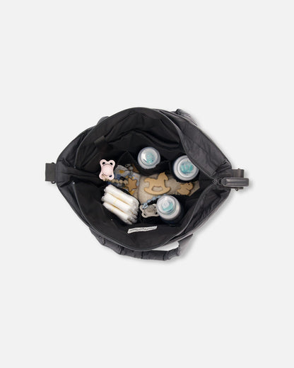 Diaper Bag With Changing Mat Black