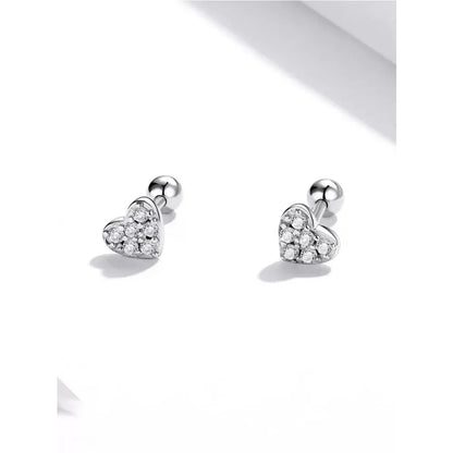Boucles d'oreilles clous étoiles et papillons en argent sterling 925 - Bijoux délicats et raffinés