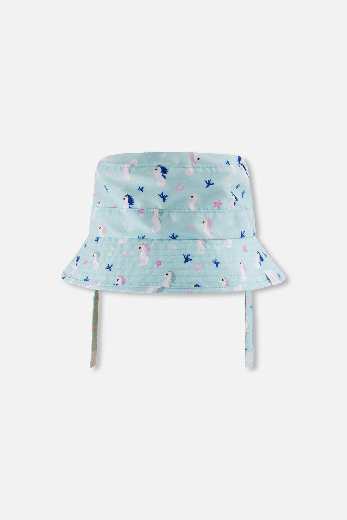 Beach Hat Blue Seahorse Print