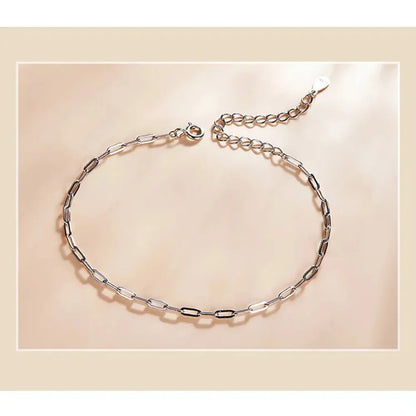 Bracelet chaîne câble en argent sterling 925 plaqué or