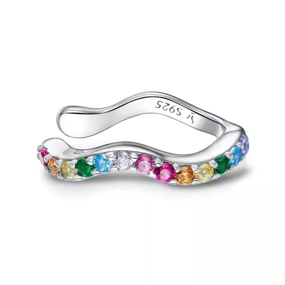 Manchette d'oreille en argent sterling 925 - Boucles d'oreilles clip élégantes couleur or pour femmes