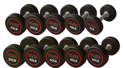 Haltères ronds HAJEX 5 à 150 LB (série Élite)