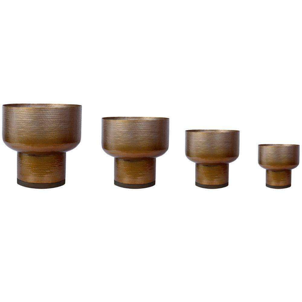 Hana - Jardinière champignon en laiton Mid-Century (Plusieurs tailles)