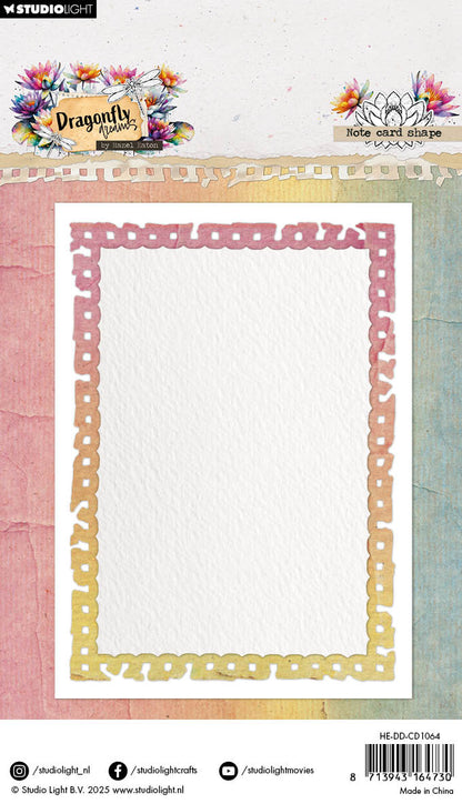 HE Matrice de coupe pour carte de vœux Forme Libellule Rêves 105x148x1mm 2 Pièces