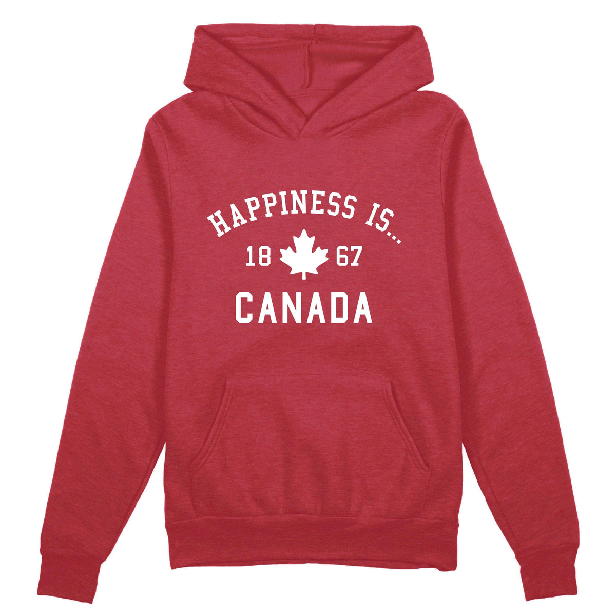 Unisex Canada 1867 Hoodie, Chili