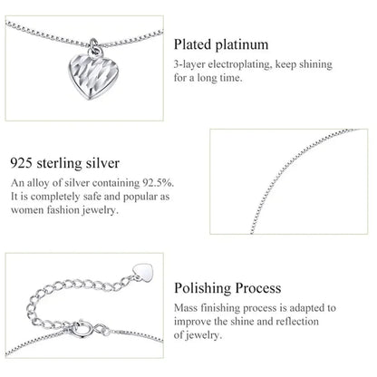 La chevillère à breloques essentielle en argent sterling 925