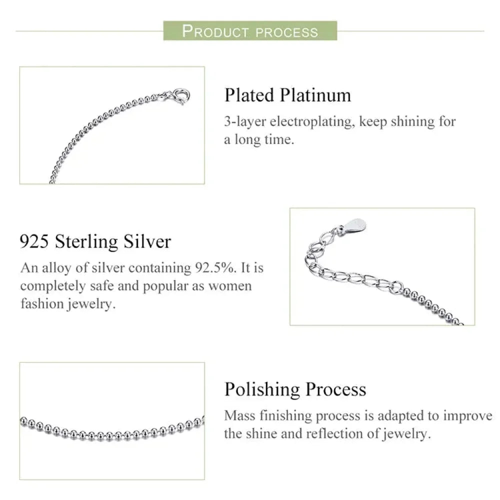 La chevillère à breloques essentielle en argent sterling 925