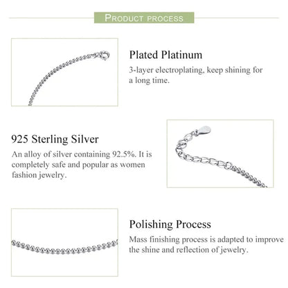 La chevillère à breloques essentielle en argent sterling 925
