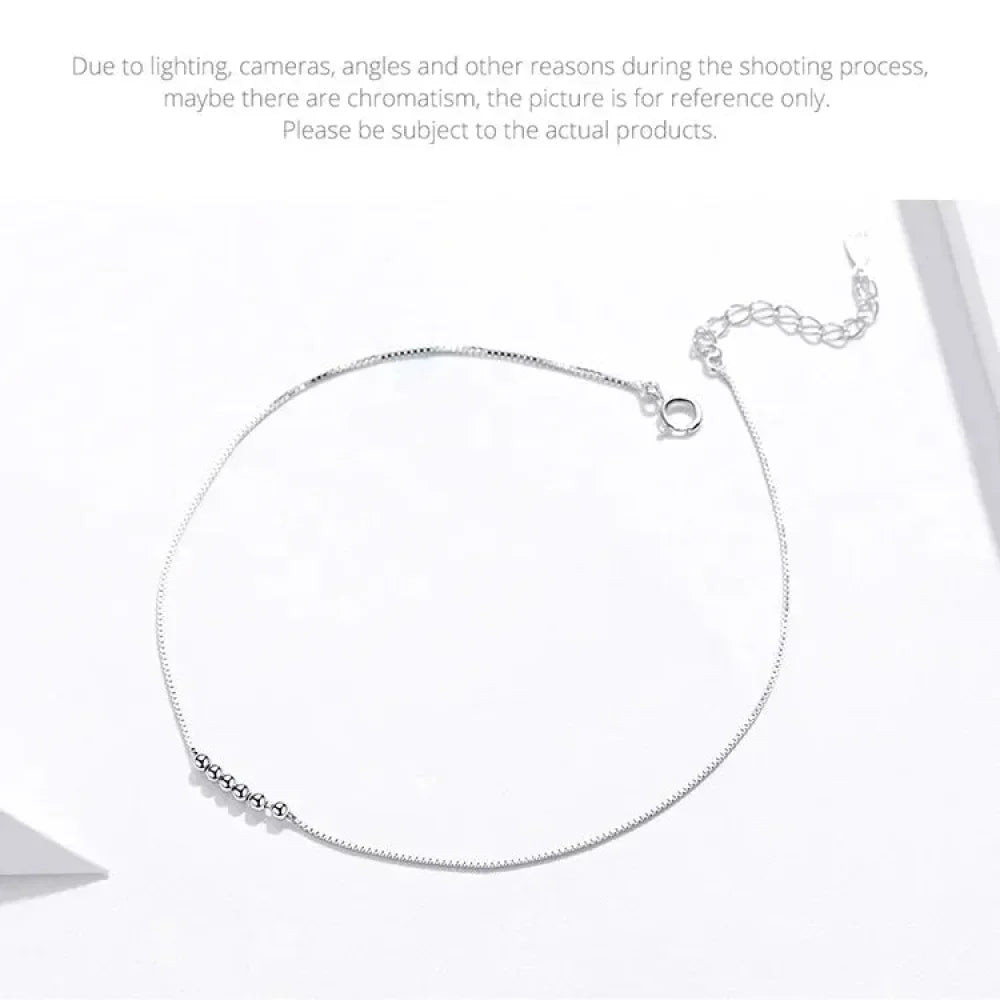 La chevillère à breloques essentielle en argent sterling 925