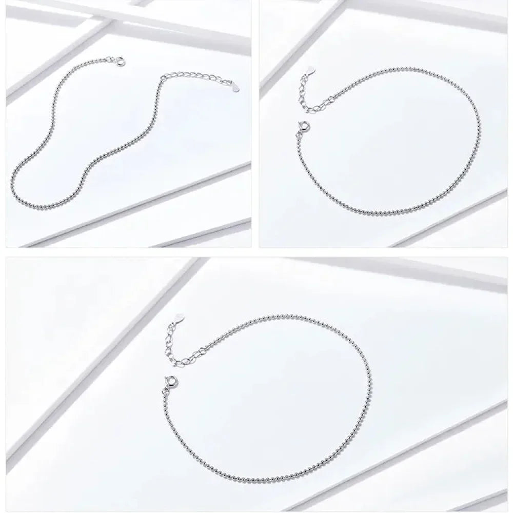 La chevillère à breloques essentielle en argent sterling 925