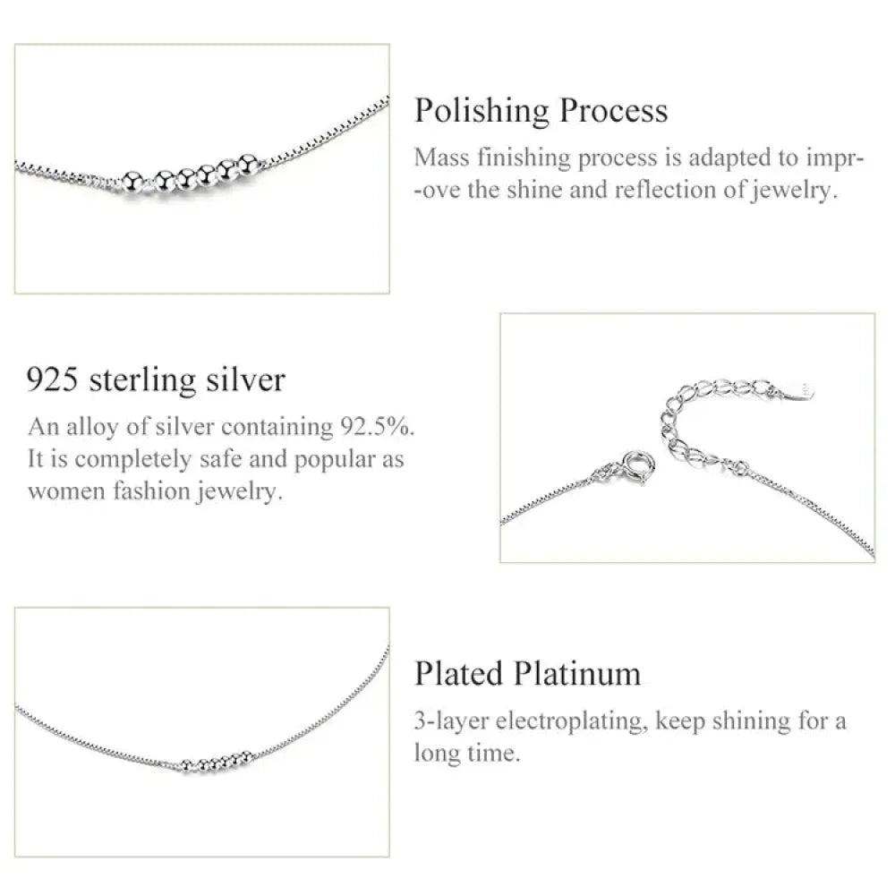 La chevillère à breloques essentielle en argent sterling 925