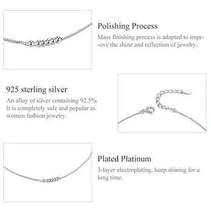 La chevillère à breloques essentielle en argent sterling 925