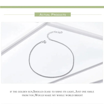 La chevillère à breloques essentielle en argent sterling 925