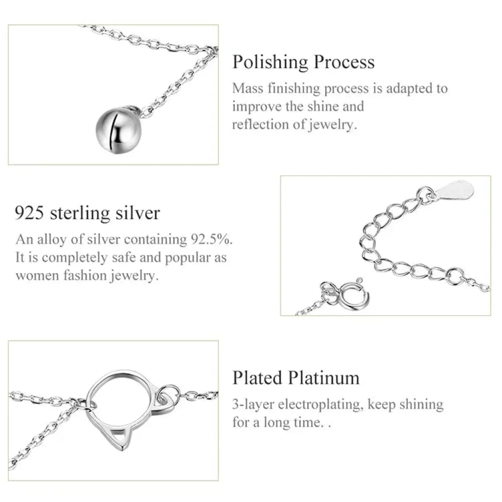 La chevillère à breloques essentielle en argent sterling 925