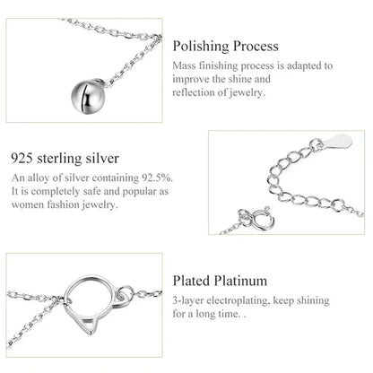La chevillère à breloques essentielle en argent sterling 925
