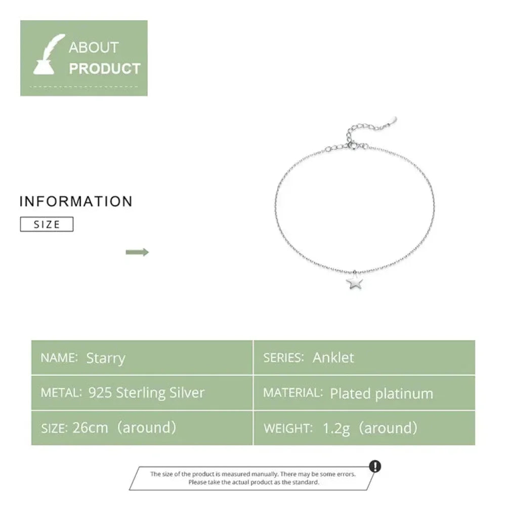La chevillère à breloques essentielle en argent sterling 925