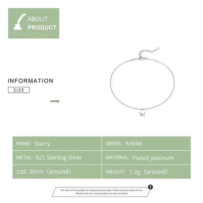 La chevillère à breloques essentielle en argent sterling 925