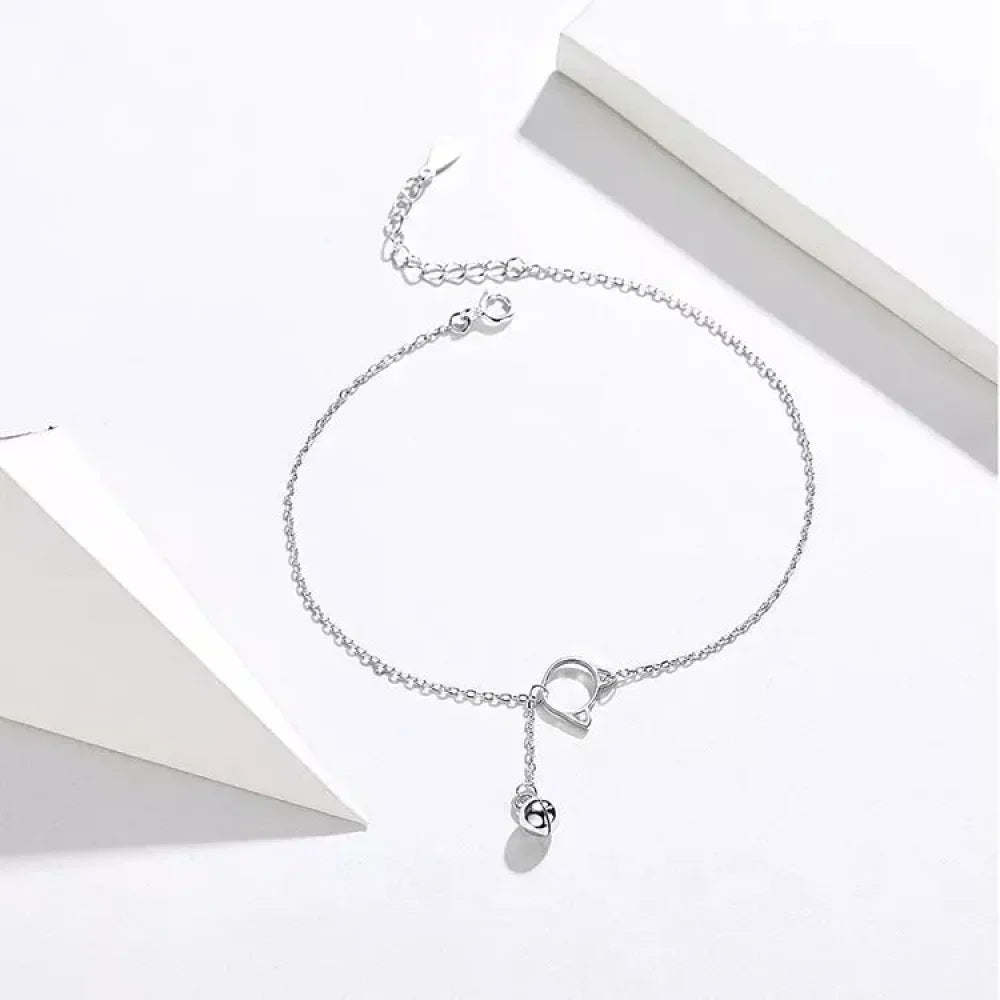 La chevillère à breloques essentielle en argent sterling 925