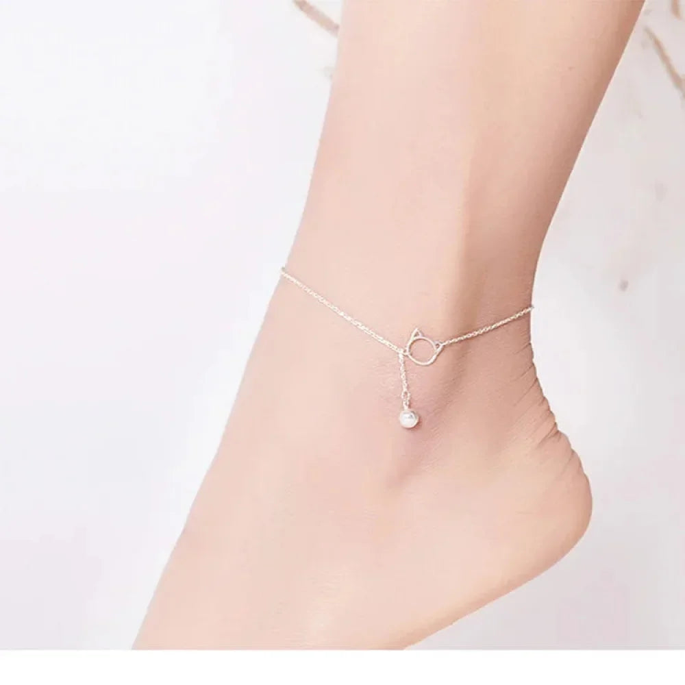 La chevillère à breloques essentielle en argent sterling 925